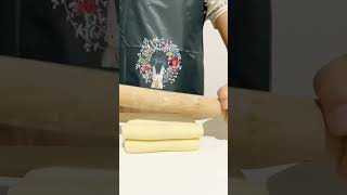 パンオショコラ作り　making Pain au chocolat 10さい