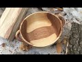 Woodturning an Oak Log Bowl