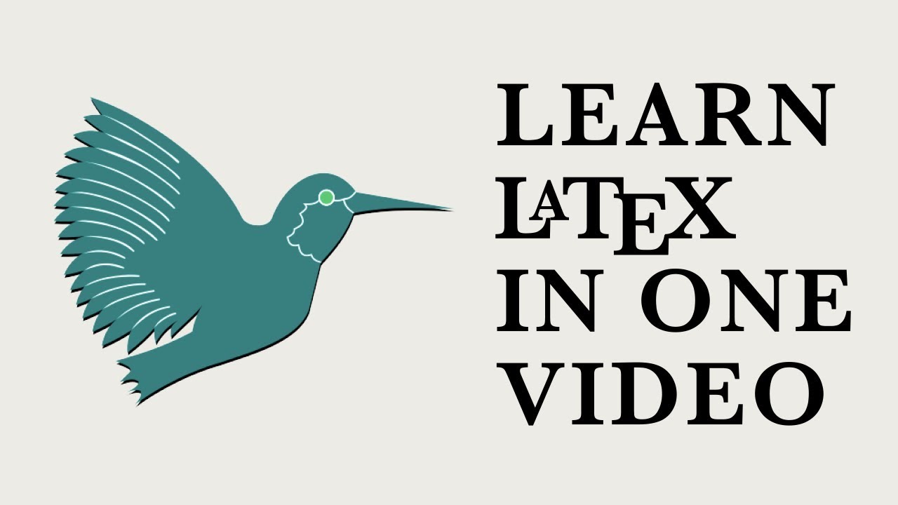 Latex Tutorial Youtube