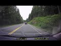 dangerous passing maneuver by truck driver