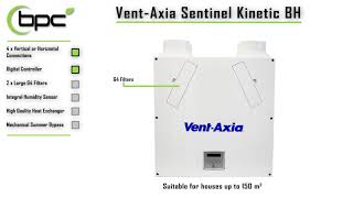 Vent-Axia Sentinel Kinetic BH - MVHR Unit