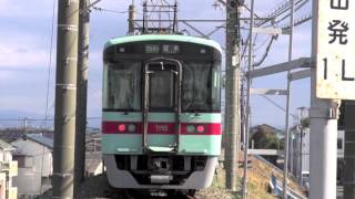 【西鉄】7050形7155F%普通甘木行＠宮の陣('13/11)