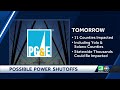 PG&E says parts of 11 California counties will face power cuts on Thursday