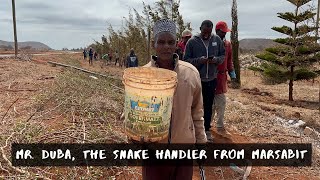 MR. DUBA, THE SNAKE MAN WHO HANDLES PUFF ADDERS. MARSABIT