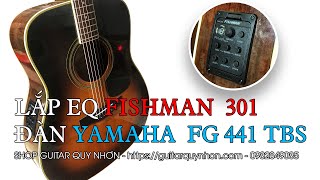 Lắp EQ Fishman 301 cho đàn Yamaha FG441