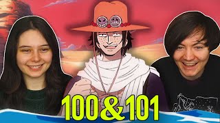 GOODBYE ACE 👒 One Piece Ep 100 & 101 REACTION & REVIEW