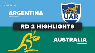 The Rugby Championship | Argentina v Australia - Round 2 Highlights