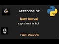 Insert Interval - Leetcode 57 - Python - Twi