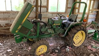 Barn Find John Deere 750 Compact Utility Tractor