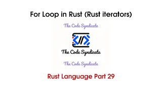 For loop in Rust | Rust tutorial 2023 | Part 29 #coding #rustprogramming
