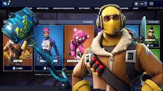 fortnite shop 25 4 19 raptor und farbenbomber skins partylowe spitzhacke - farbbomben fortnite