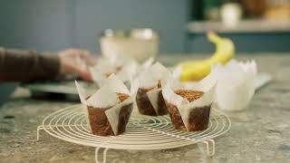 Magdalenas de plátano con pepitas de chocolate | KitchenAid Spain