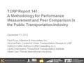 TCRP Report 141 - Part 1