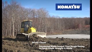 Komatsu D51PXi-22 Integrated Machine Control Dozer Demo Project File and Fully Integrated Sensors