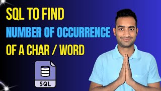 SQL to Count Occurrence of a Character/Word in a String