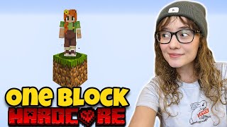 Minecraft Skyblock One Block, but its HARDCORE