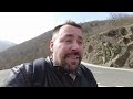 stopped at a mountain border crossing france to spain epic motorbike documentary