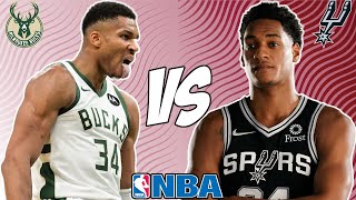 Milwaukee Bucks vs San Antonio Spurs 1/8/25 NBA Picks \u0026 Predictions | NBA Tips