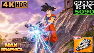 Fortnite Chapter 7 Season 2 Gameplay | 4K Max Graphics "Zero Build" ( Goku Skin )
