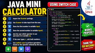 Java Calculator Program Using Switch Case and Scanner | Beginner Java Project