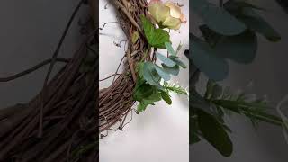 Turn Walmart flowers into a wreath for less than $15! 💐 @walmart #diy #shorts #reels