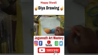 Diya Drawing/Art#shorts🪔🪔🪔🪔🪔