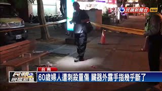 台南路邊刺殺婦人臟器外露 警逮女凶嫌－民視新聞