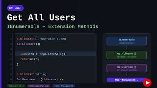 Simplifying User Retrieval: A Developer's Guide #extensionmethod