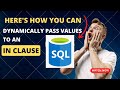 SQL Amazing Trick | Dynamically Pass Values to IN clause | Parametrize Values | String_Split