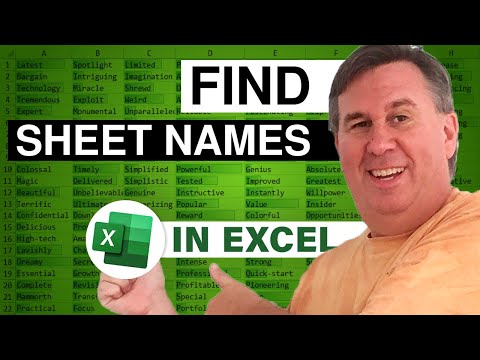 Excel Sheet Search: Search for Sheet Names with Ctrl+F – Episode 2083