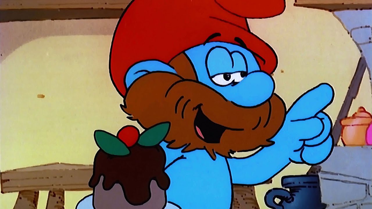 Boda De Dibujos Animados De Los Pitufos El Papa Pitufos Jokey Pitufo