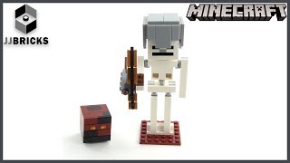 Unboxing Lego Minecraft™ Skeleton BigFig with Magma Cube 21150 Speed Build and Review -4K-