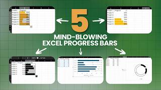 Excel Progress Bars with Conditional Formatting | Excel Data Visualization
