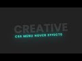 CSS Menu Hover Effects | Html CSS Website Menu @OnlineTutorialsYT