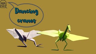 origami dancing crane | making dancing paper crane