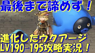 アナザーエデン　最後まで諦めないことが勝利の第一歩！？AFミスでの珍勝！？進化したウクアージ(LV190-195)攻略！【Another Eden】