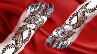 Beautiful henna design on the foot | نقش حناء جميل في الرجلين | pairo ki mehandi ka design