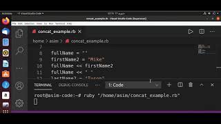 String Concatenation In Ruby