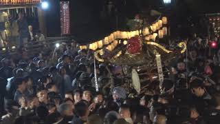 令和元年　品川区＜品川神社＞例大祭【怒涛】惣町神輿＝宮入・着座