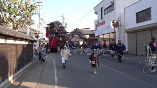 常滑市 大谷地区祭礼2017日MAH08794　浜条・蓬莱車　奥条・東桜車