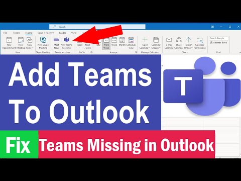 How do you add Microsoft Teams to Outlook?