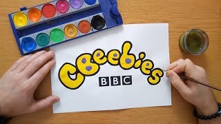CBeebies logo - BBC - painting