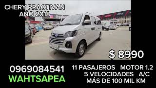 FURGONETA CHERY PRACTIVAN 11 PASAJEROS EN #GALARMOBIL