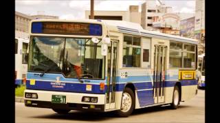 岡電バス ふそう96MC 天満屋→岡山駅(短区間)