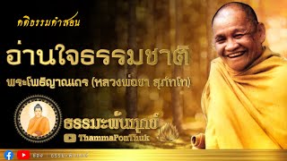 อ่านใจธรรมชาติ : ฟังธรรมะ หลวงพ่อชา สุภทฺโท วัดหนองป่าพง #ธรรมะ #ฟังธรรมะ