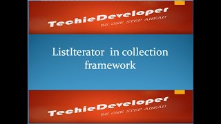 13. ListIterator in java/ how to iterate forward backward direction using listIterator in java
