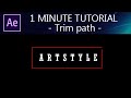 1 Minute Trick in After Effects - Animating Shape (Trim Path)