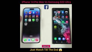 iPhone 14 Pro Max Vs Samsung Galaxy S22 Ultra 😱 #shorts #digitechlive