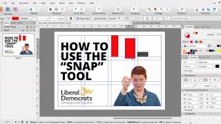 How to use the snap tool