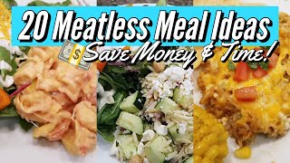 MEATLESS MEAL IDEAS to SAVE TIME and MONEY // EASY MEALS for the entire FAMILY!